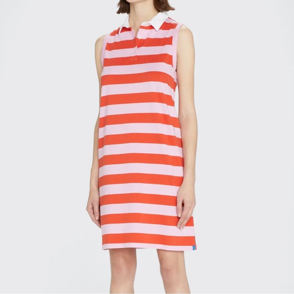 Kule Striped Sleeveless Dress in Pink and Red